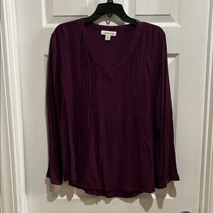 Coldwater Creek Deep Purple Blouse